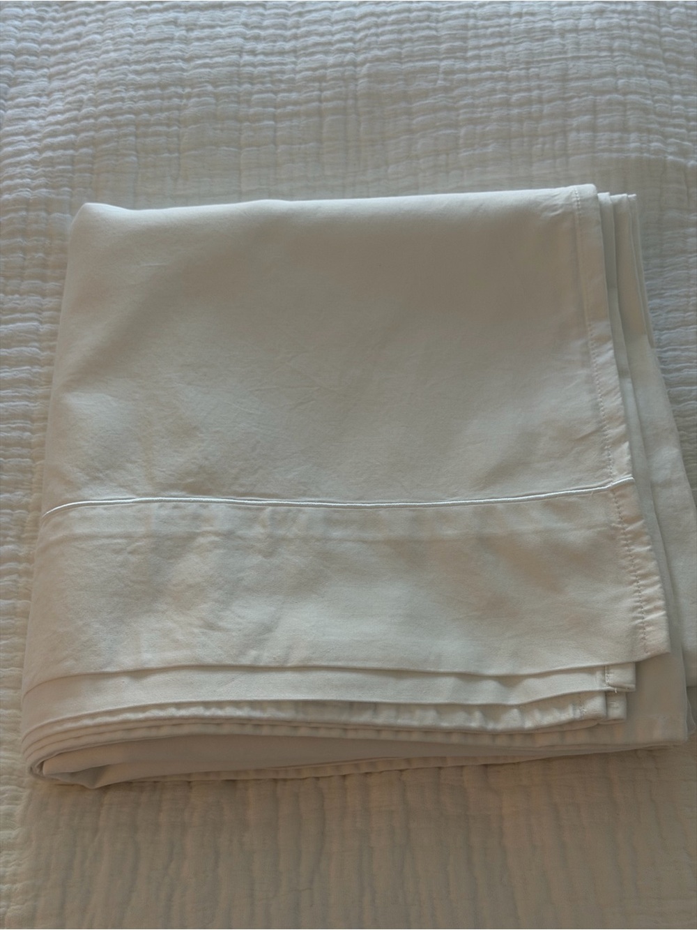 Charter Club White Cotton Flat Sheet - Classic White